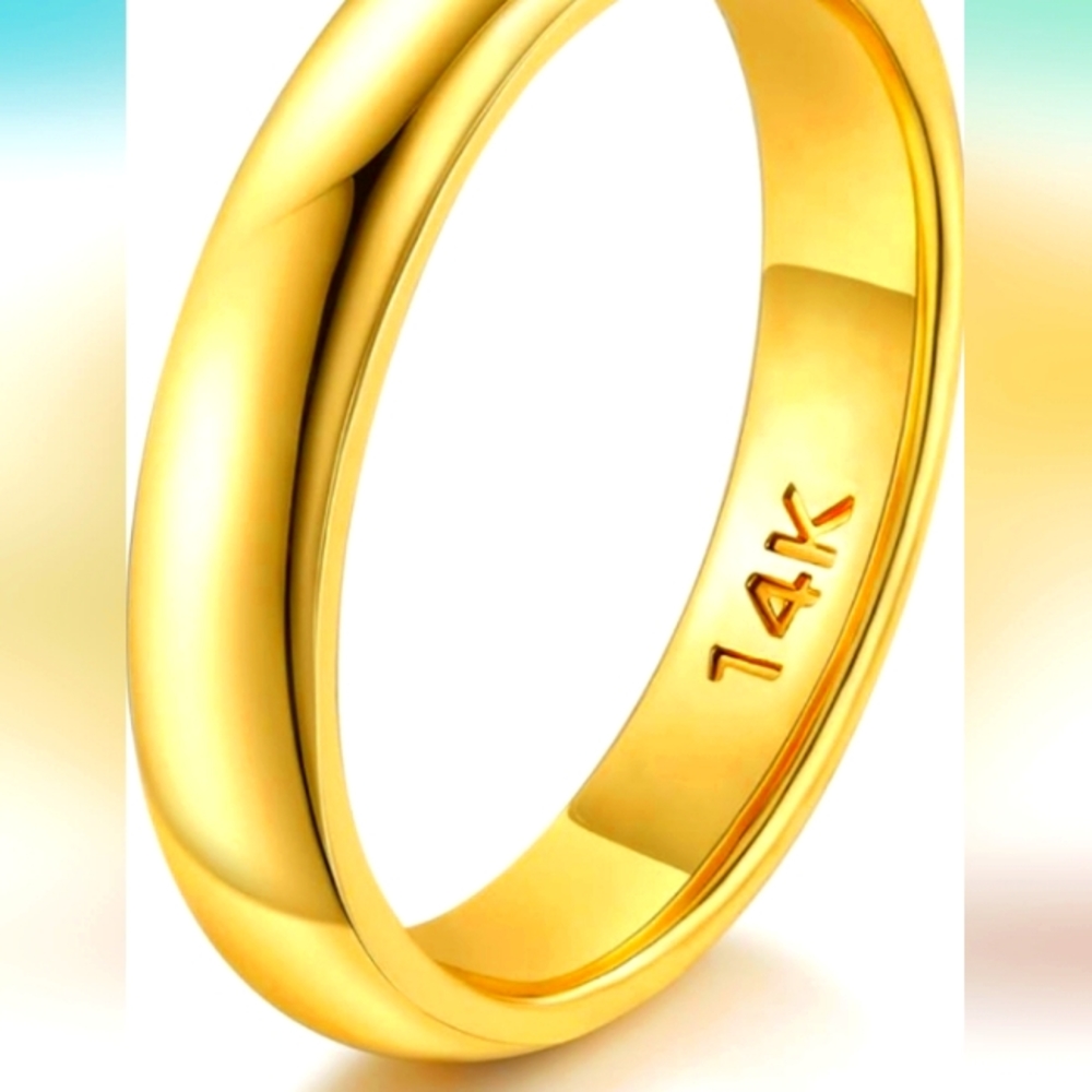 Men's 14k gold wedding/engagement band